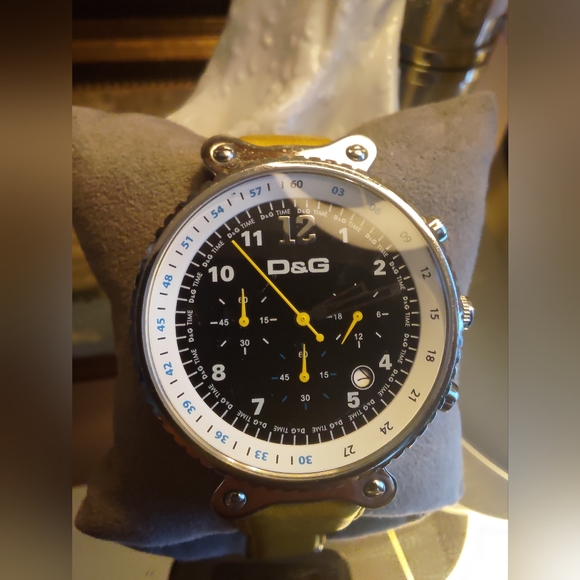 😵 Authentic Large Dolce & Gabbana🤩 43mm D&G Chronograph Watch with New Battery - Picture 8 of 10